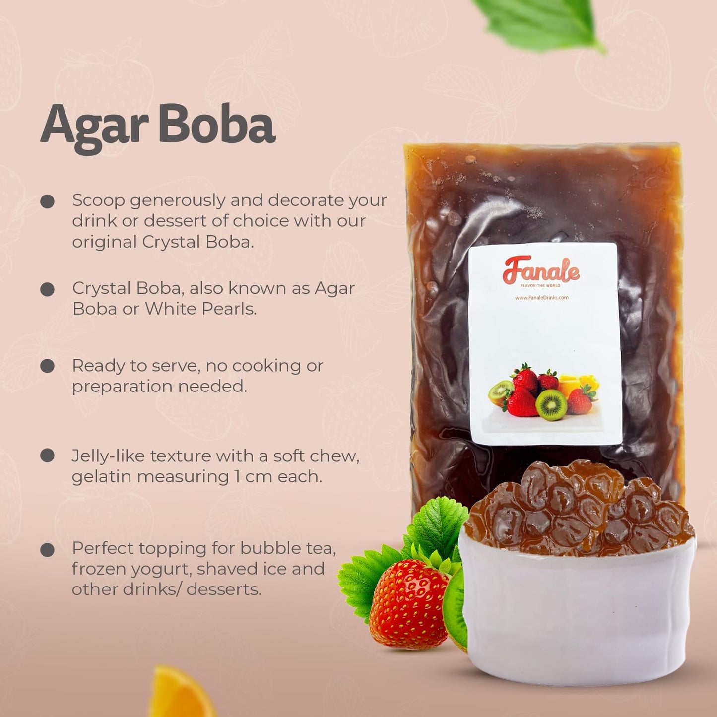 Brown Sugar Agar Boba