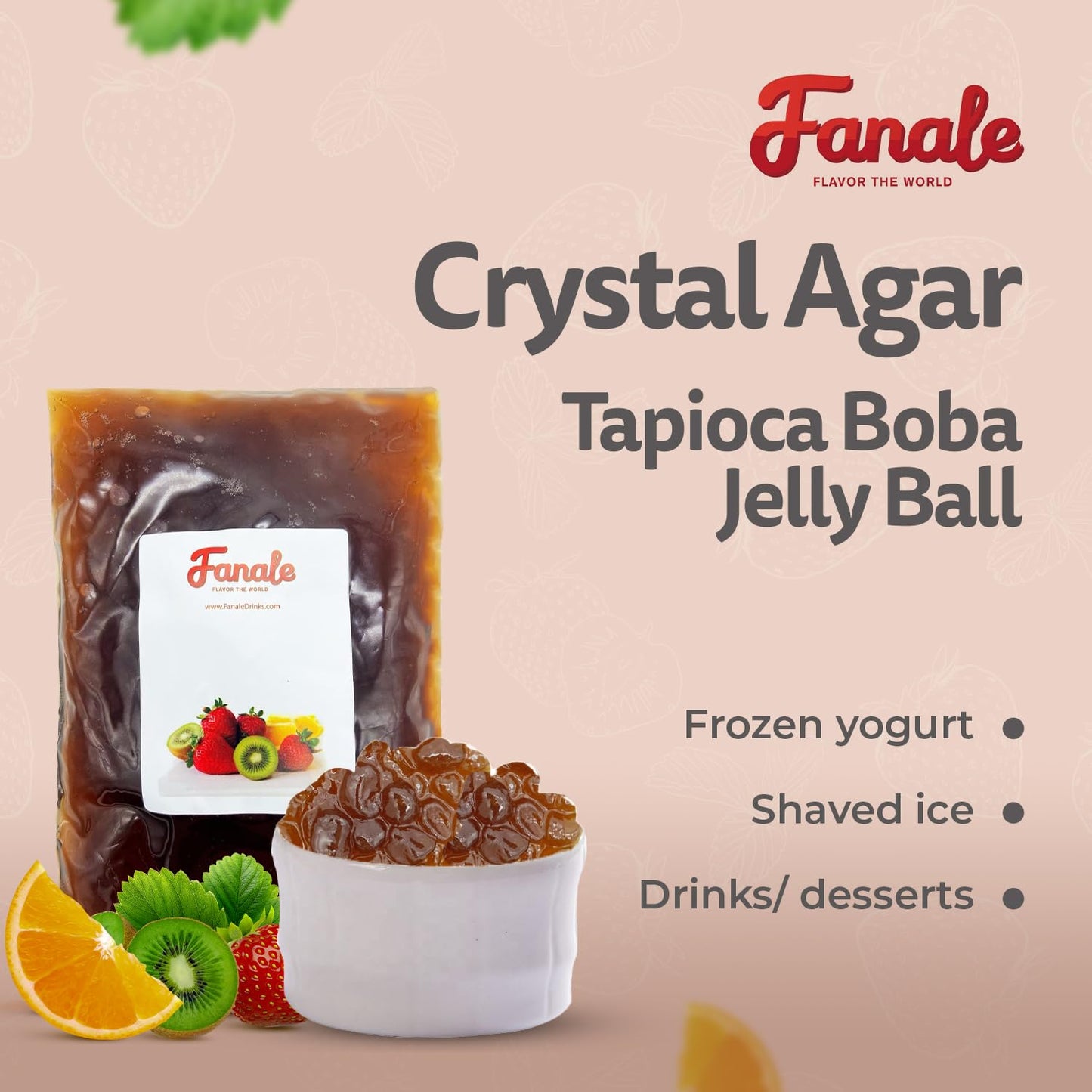 Brown Sugar Agar Boba