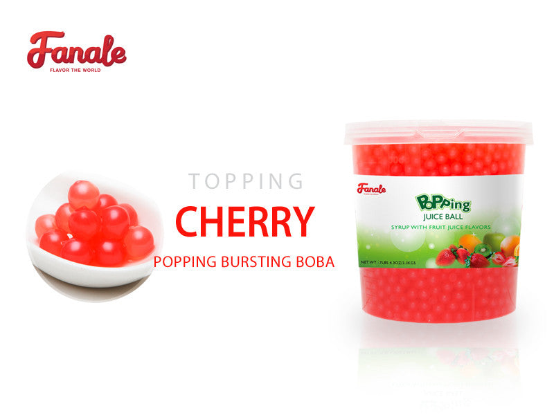 Popping Bursting Boba Juice Ball - Cherry Flavor